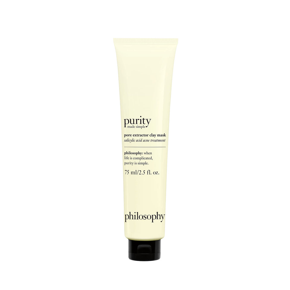 philosophy purity mask front packaging showing product and brand benefits