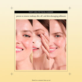 philosophy applying cleanser to face demonstrating effective makeup removal