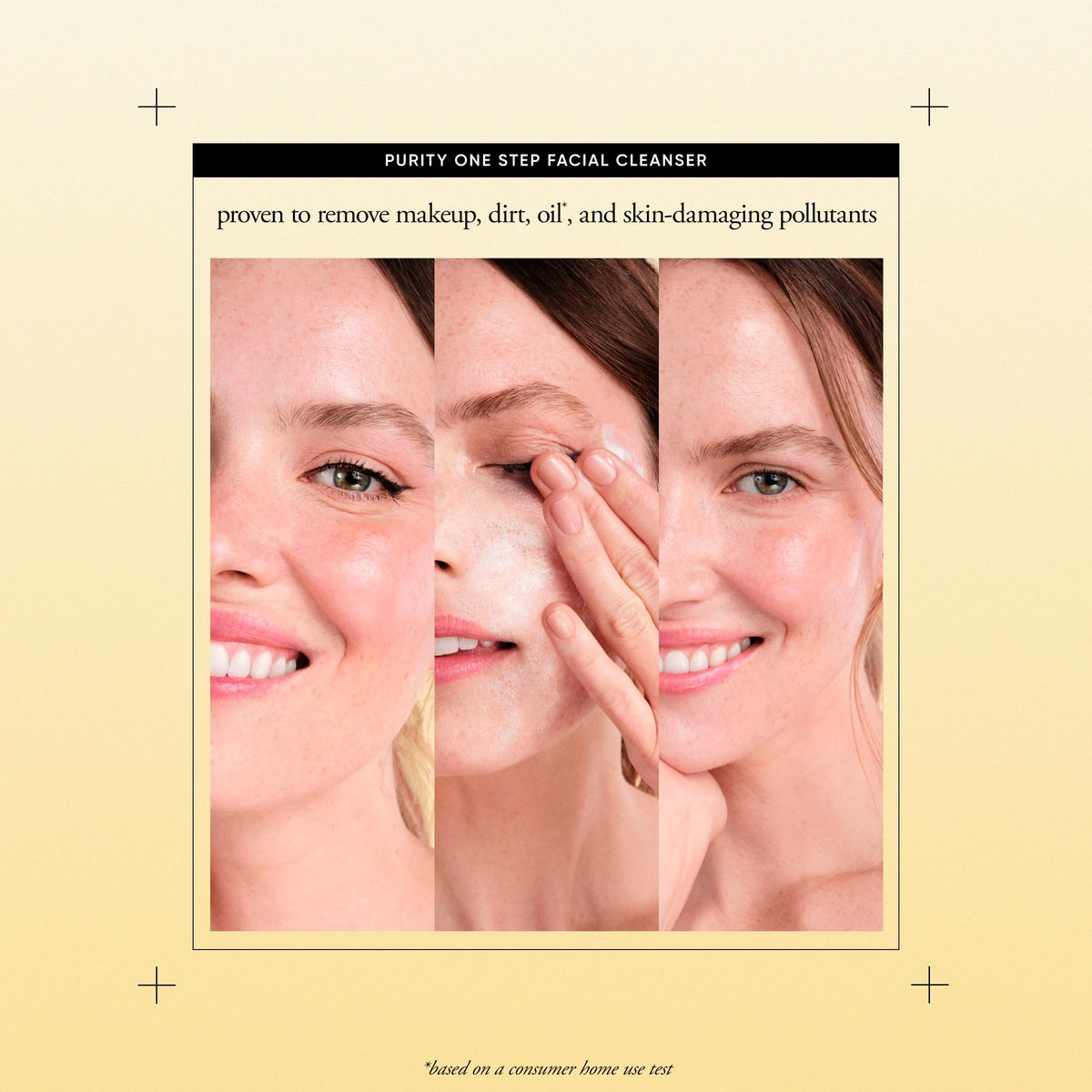 philosophy before and after makeup removal showing effective cleansing