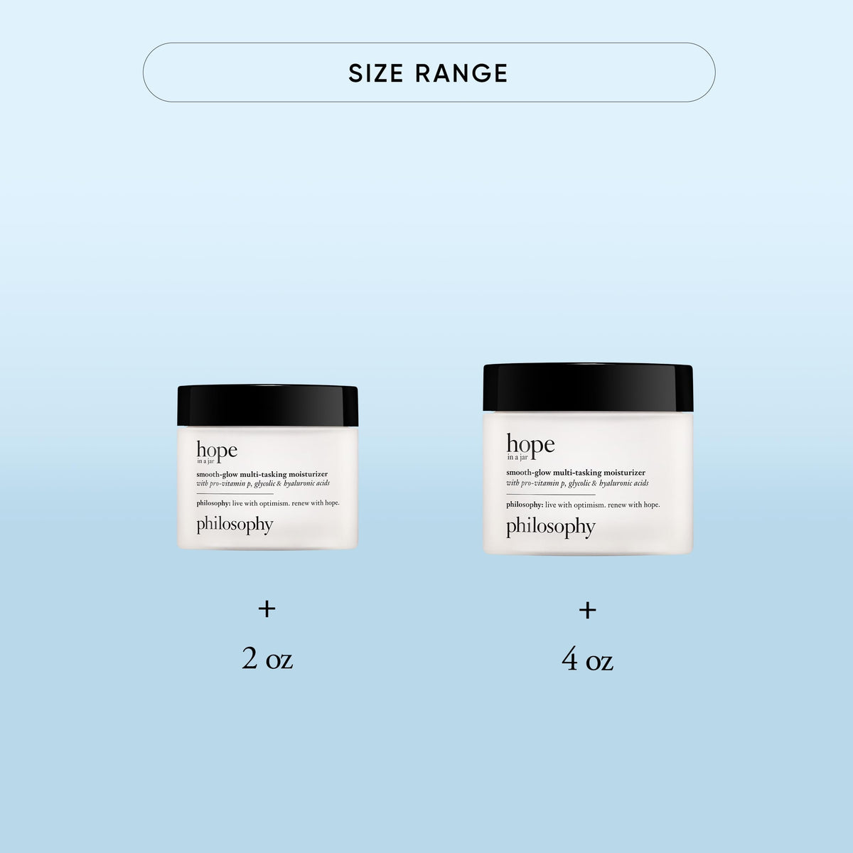 philosophy cream on fingertip being dispensed demonstrating lightweight hydration benefit