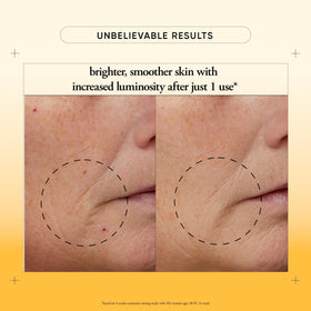 philosophy step 1 texture close-up revealing exfoliant granules to smooth skin surface benefit