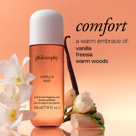 philosophy closeup spray nozzle delivering fine mist for even coverage