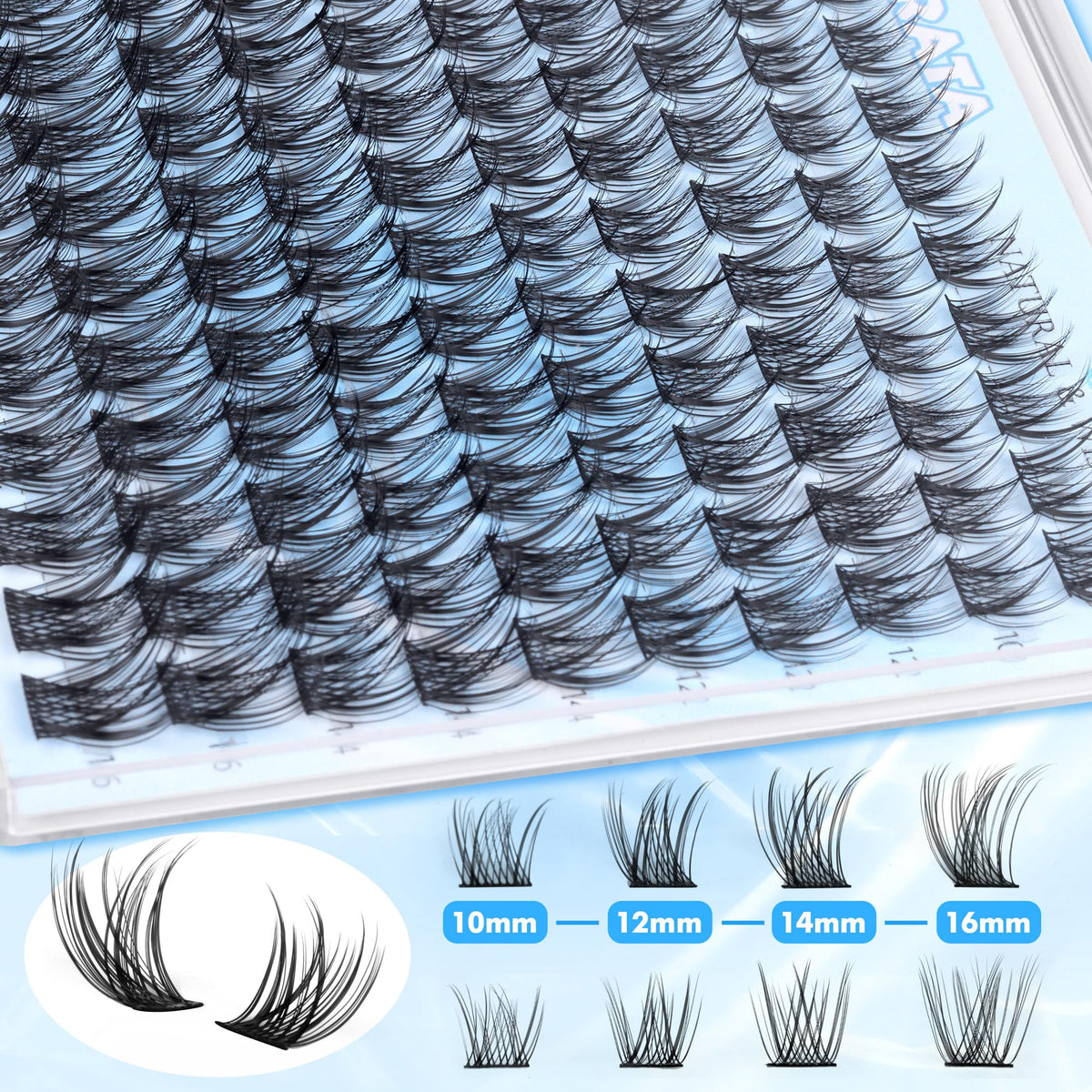PHKERATA length comparison on scale illustrating 10,12,14,16mm mix benefit