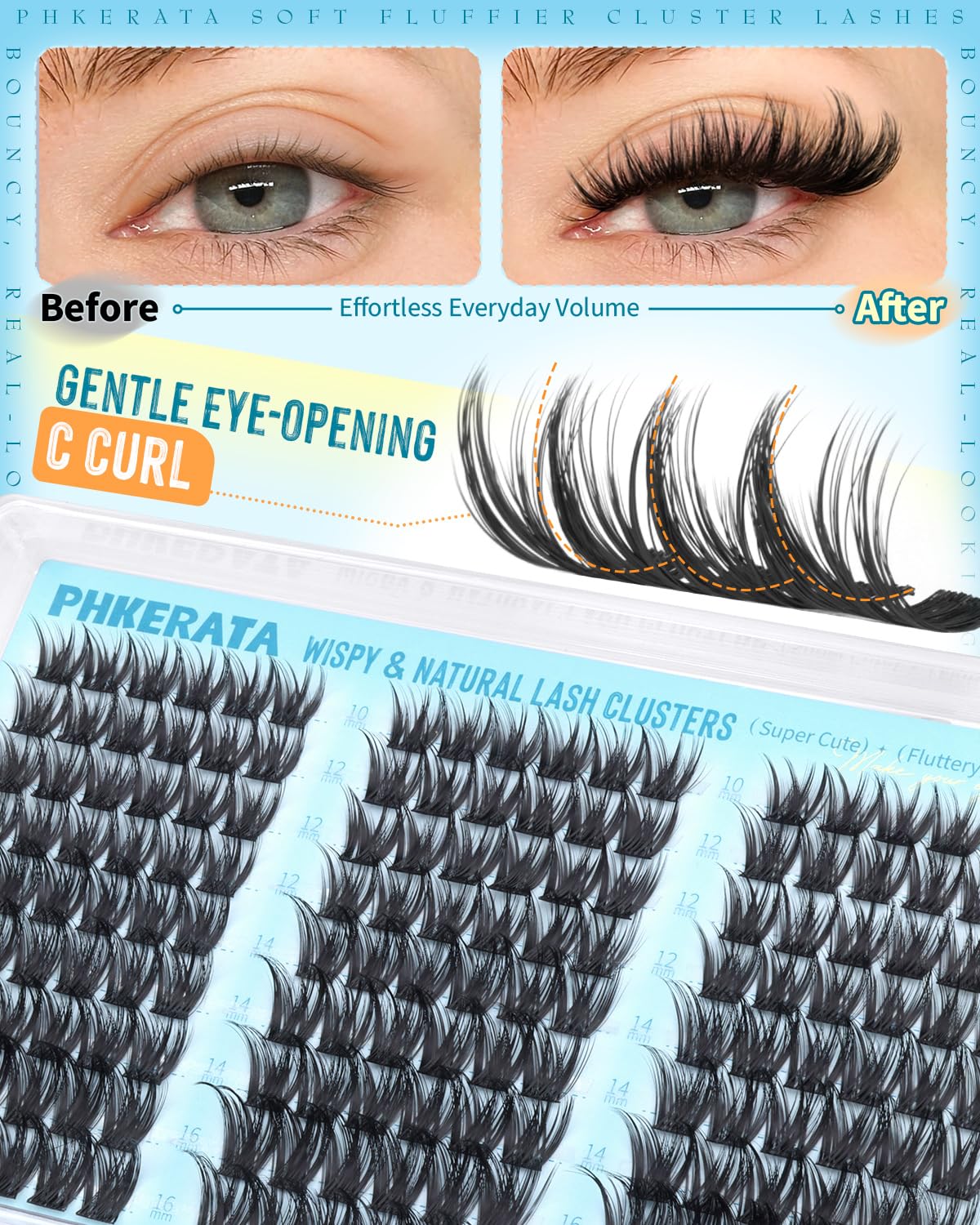 PHKERATA organized 10–16mm mixed lengths for customizable mapping