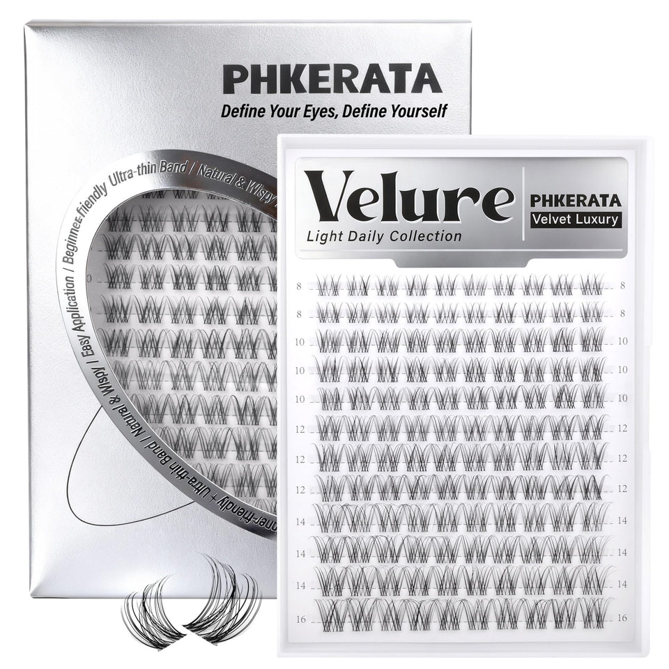 PHKERATA Velure front packaging showing 120pcs and size range, highlights convenience