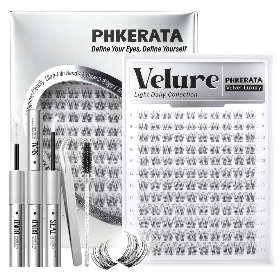 PHKERATA front packaging showing full kit for easy at-home lashes