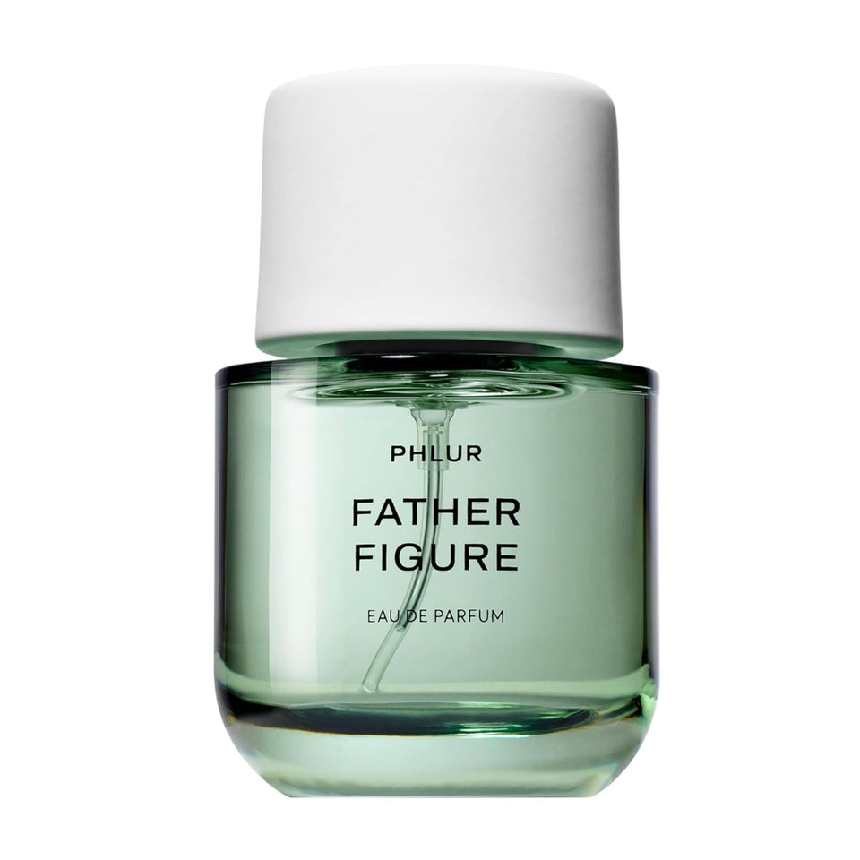 PHLUR bottle front view showing clean design and confident fig fragrance