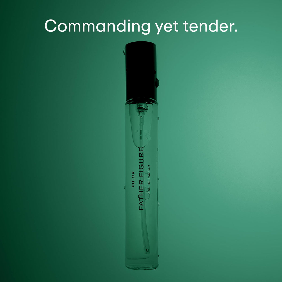 PHLUR label close-up highlighting fragrance name and small-batch detail for trust