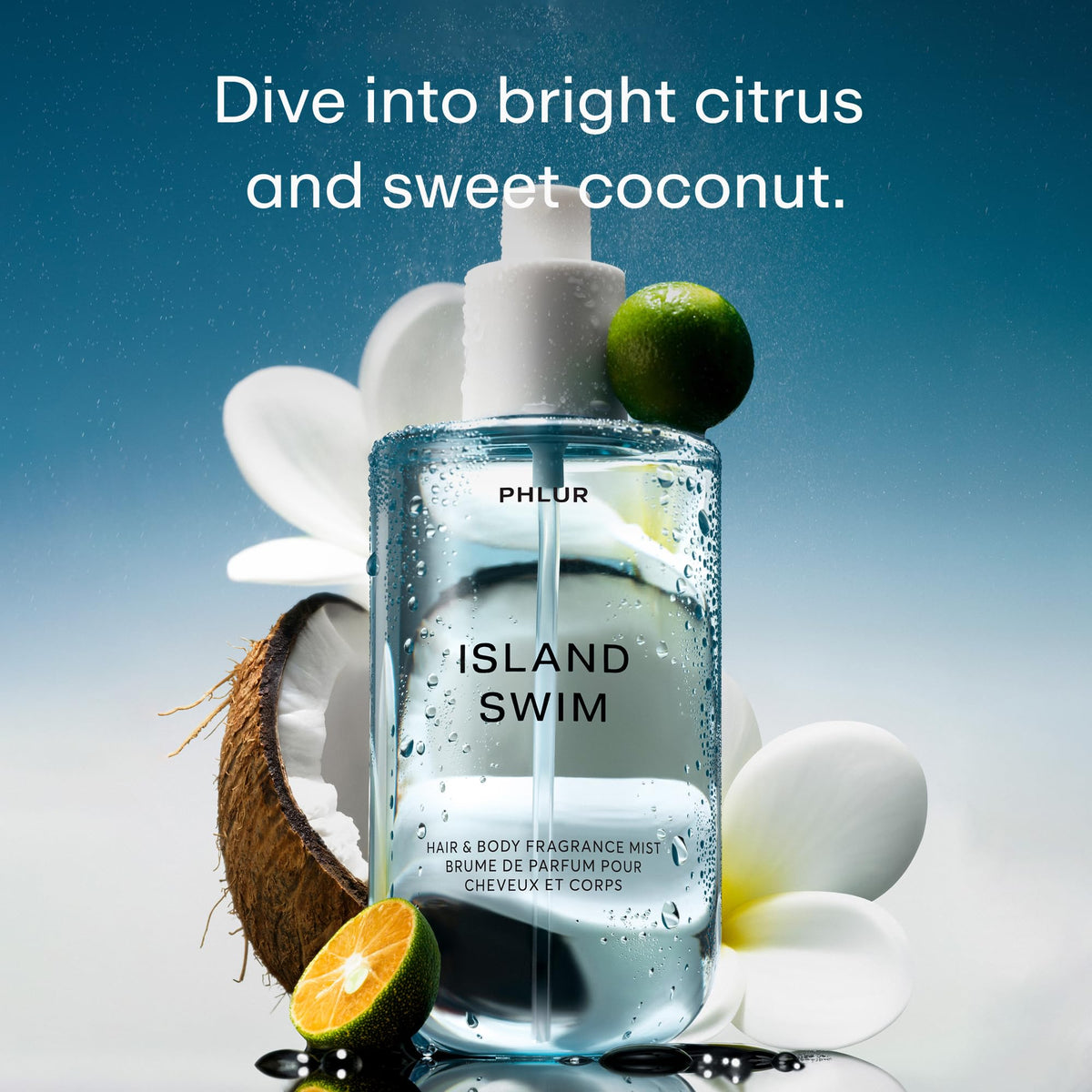PHLUR back label highlighting ingredients and product details for informed use