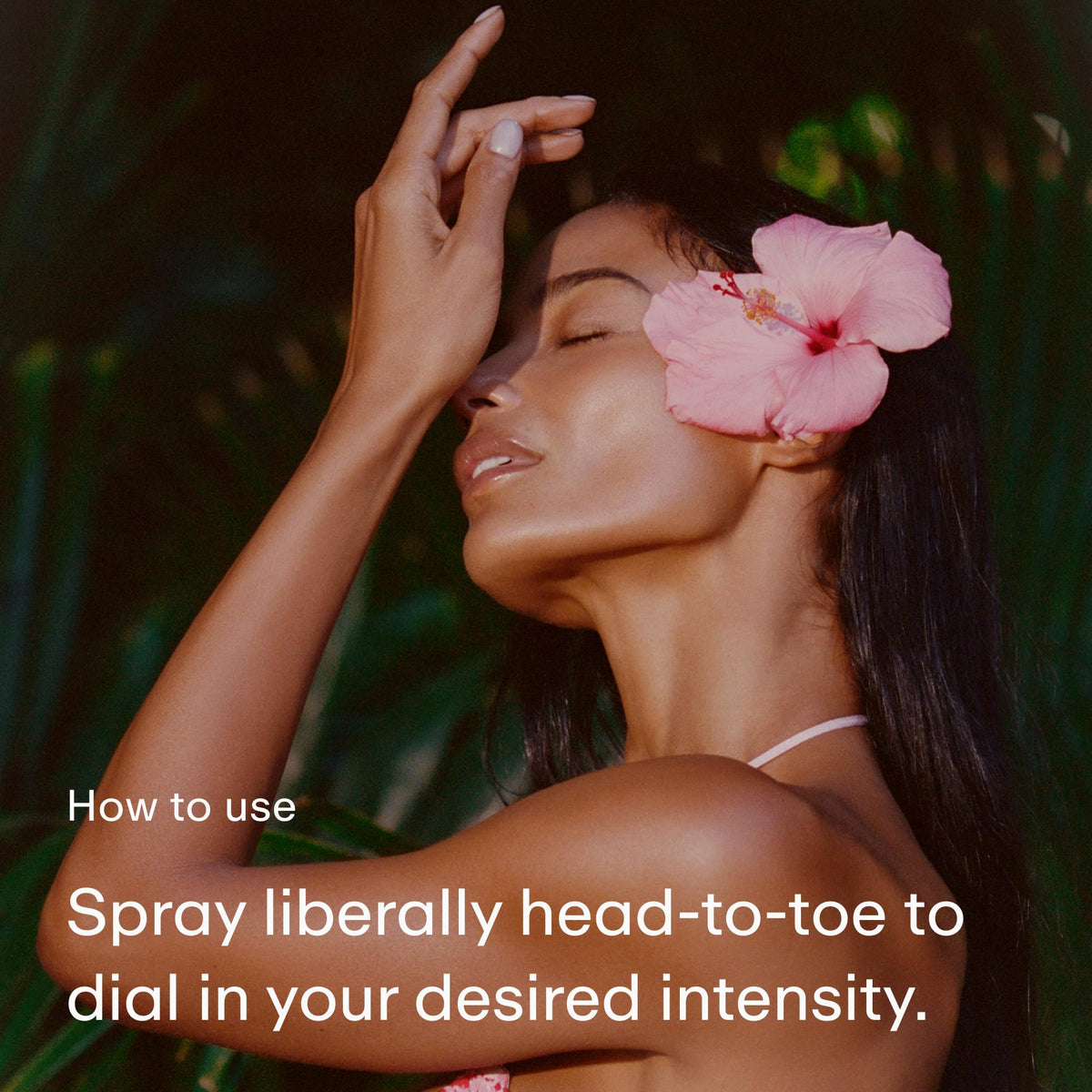 PHLUR Island Swim spritz on skin highlighting fresh aquatic scent and quick refresh
