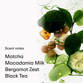 PHLUR Matcha Milk label close-up highlighting ingredients and product clarity benefit