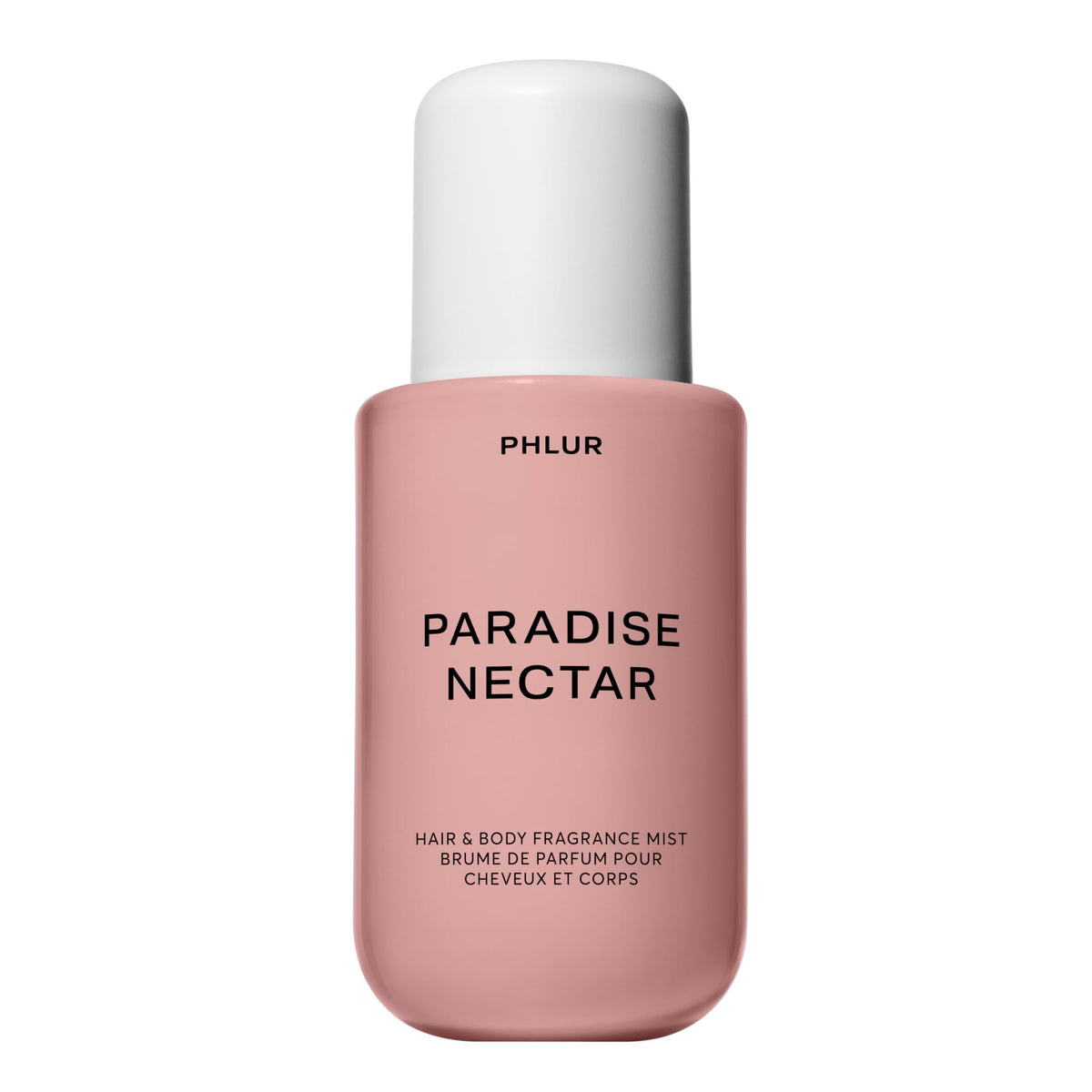 PHLUR front bottle view showing sleek design and 8 fl oz size for easy travel