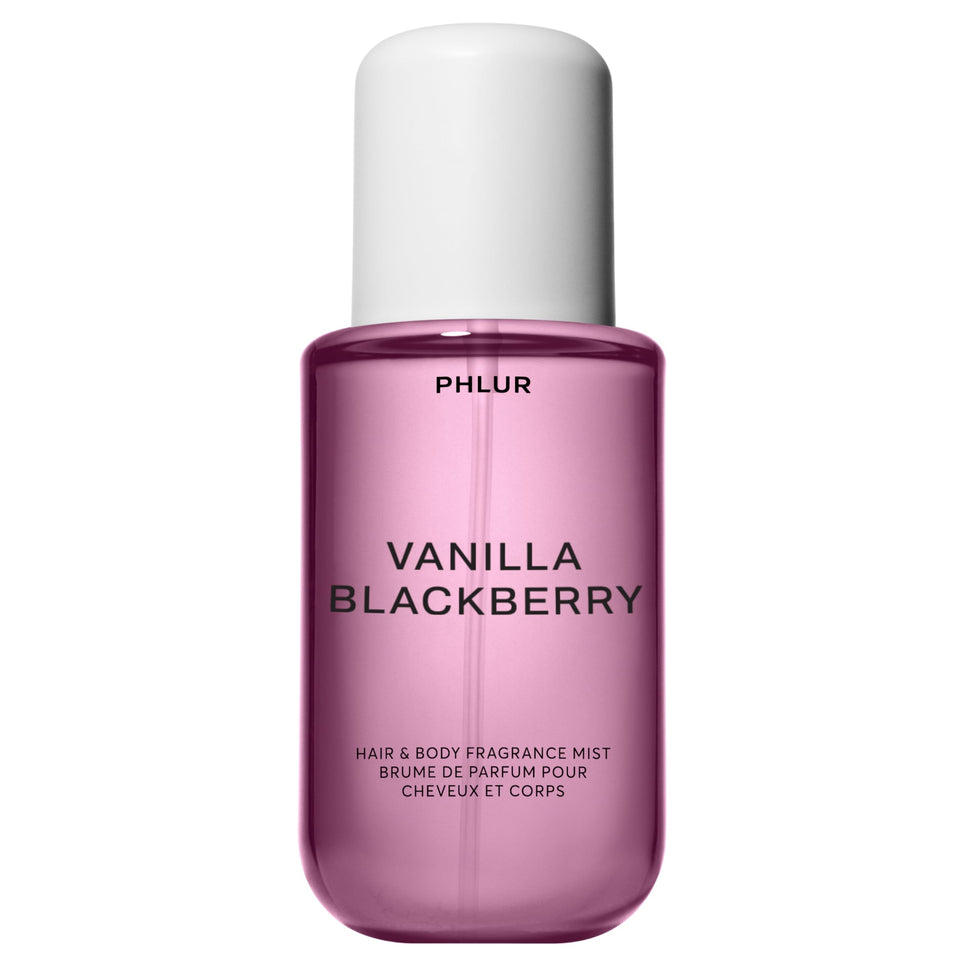 PHLUR front bottle view showing sleek design and fragrance name for easy identification
