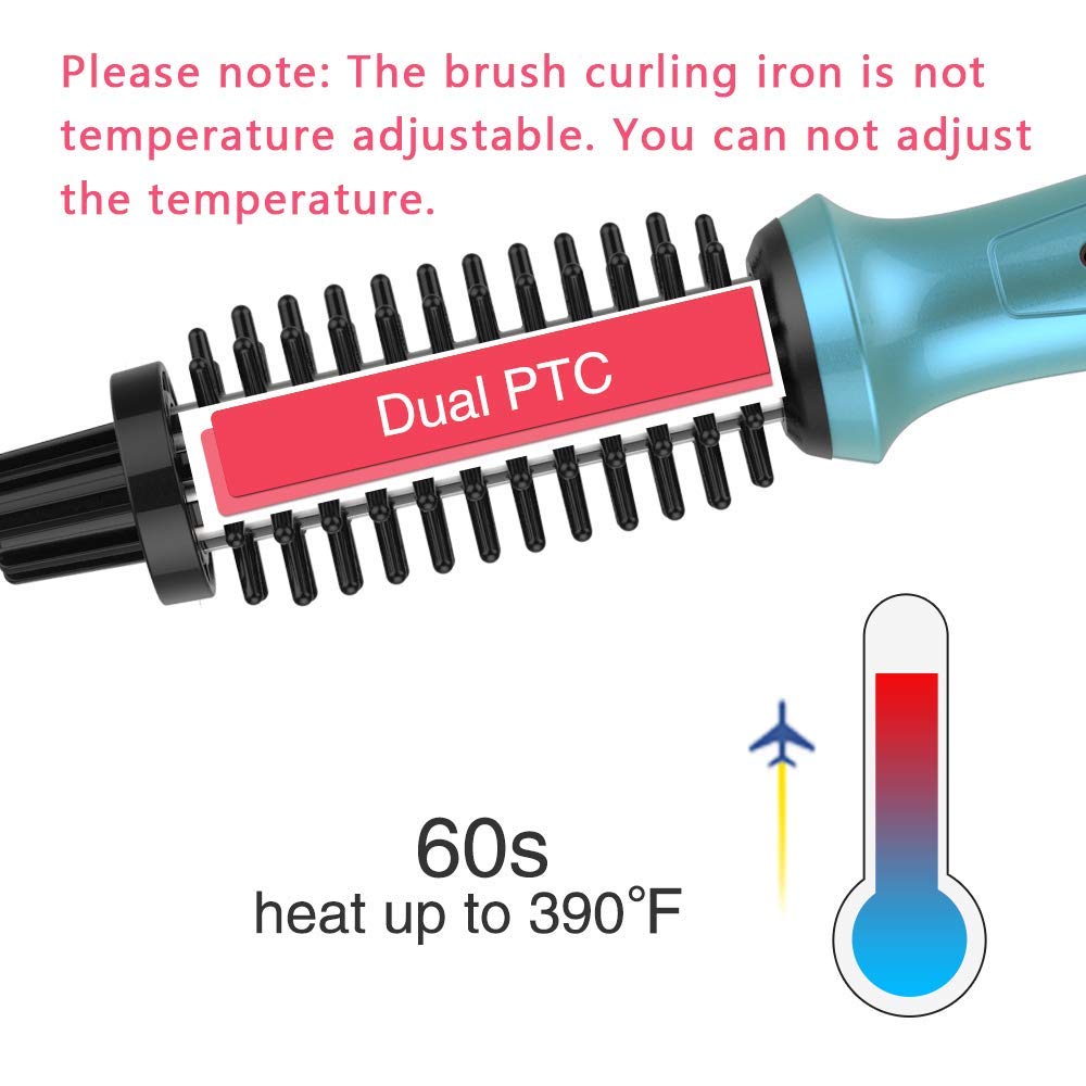 PHOEBE nylon bristles detail preventing burns and aiding smooth styling