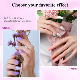 phoenixy application in use on hand showing easy home manicure