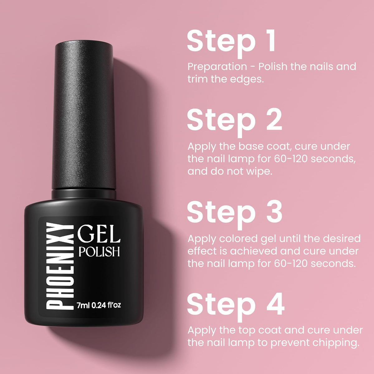 phoenixy in-use home manicure being applied for salon-style results