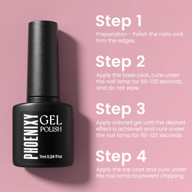 phoenixy in-use home manicure being applied for salon-style results