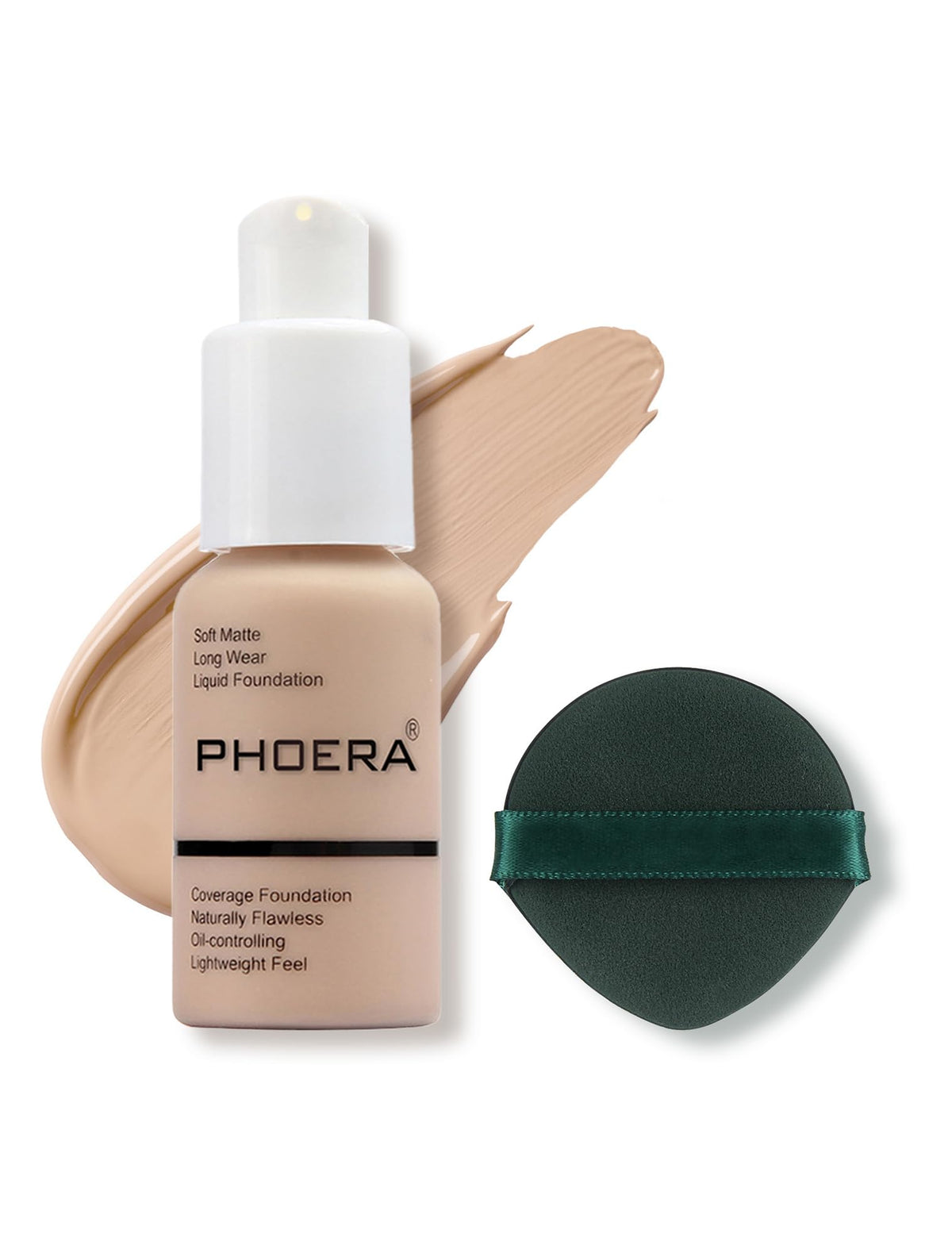 Phoera front bottle shot showing clean packaging and shade indication