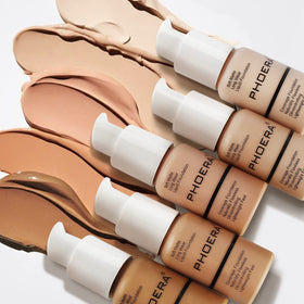 PHOERA lifestyle vanity photo showing foundation in everyday routine benefit