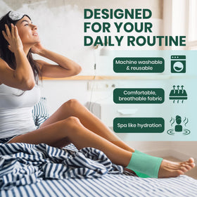 PhysFlex nighttime use on bed emphasizing overnight hydration routine
