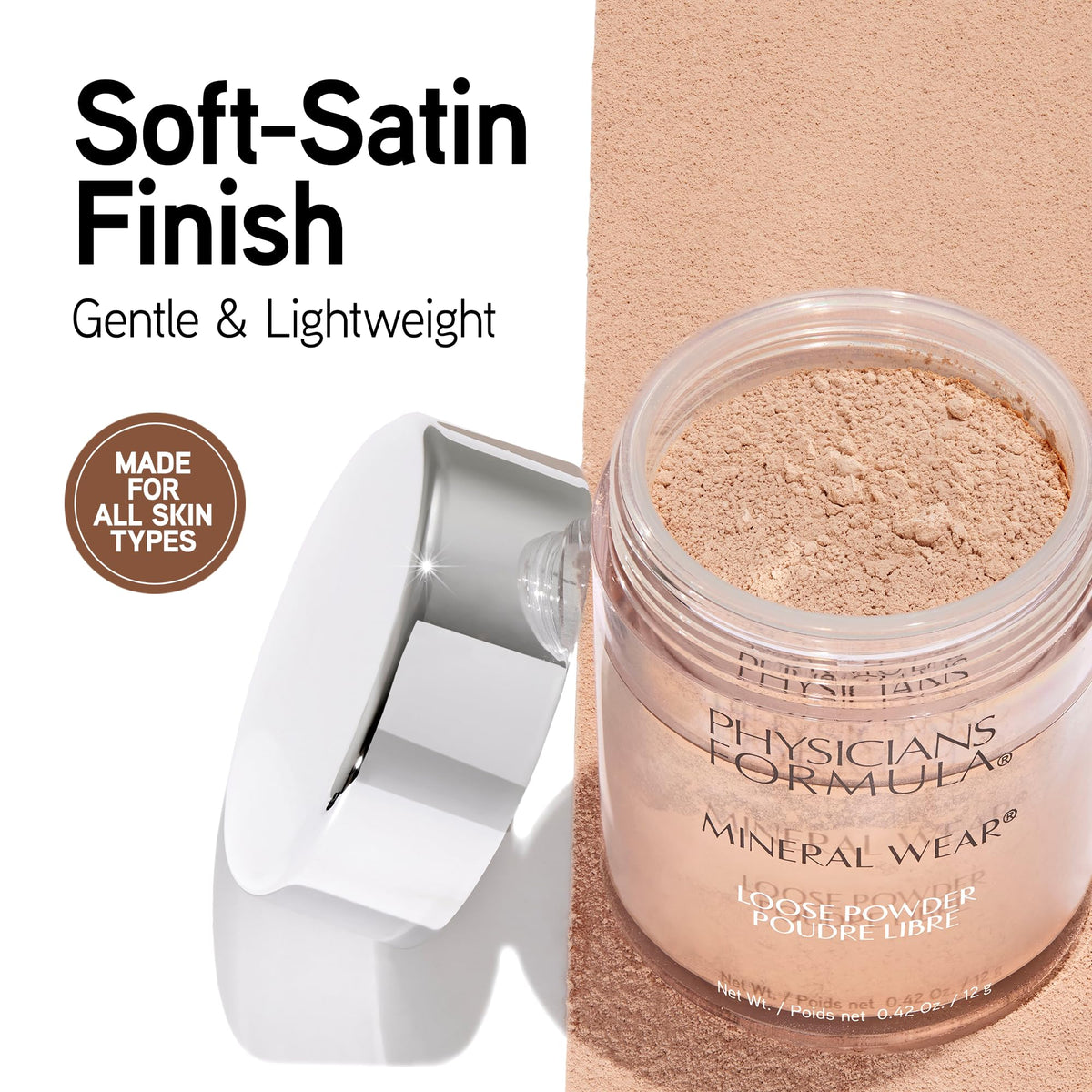 Physicians Formula air-cushion sponge close-up for flawless, controlled application