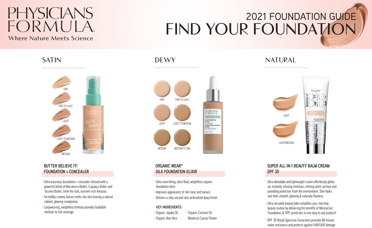 Physicians Formula on bathroom counter lifestyle shot illustrating simple morning routine benefits