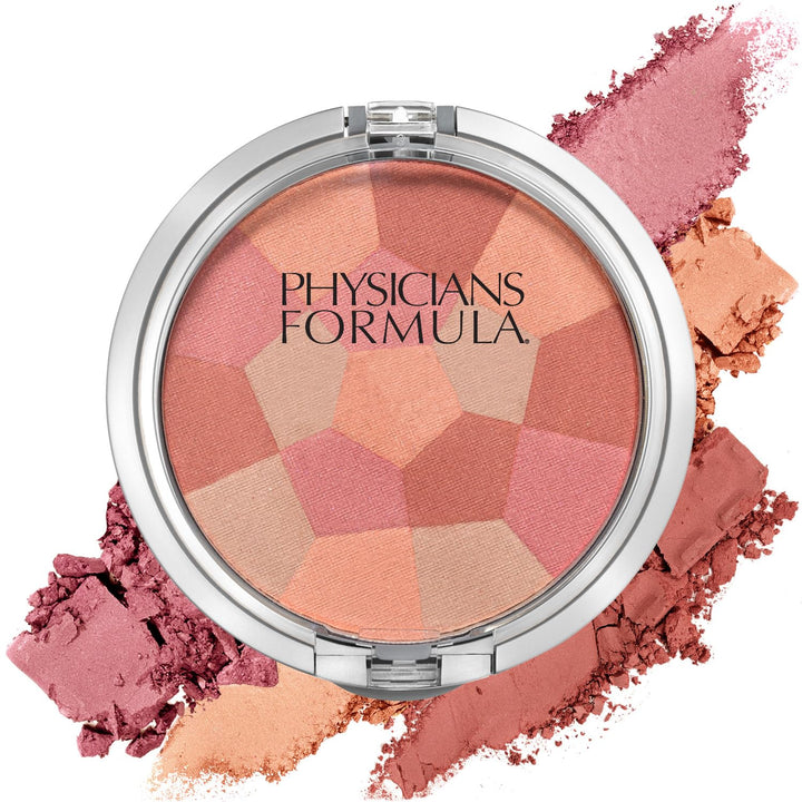Physicians Formula front compact view showing palette and mirror for convenient application