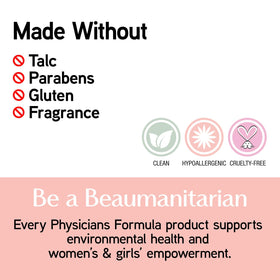Brush applying Physicians Formula Bronze Booster to cheek to build natural dimension