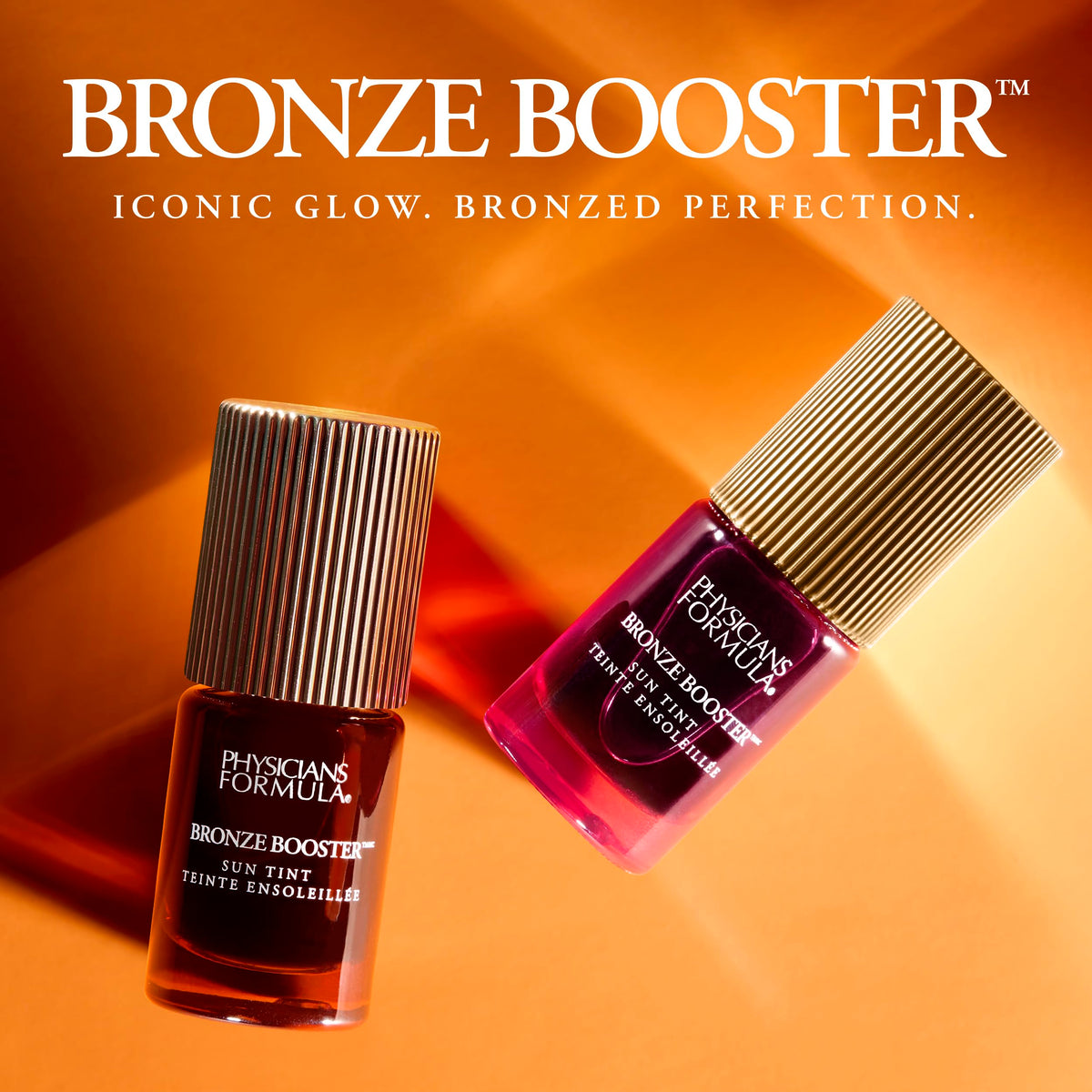 Physicians Formula Bronze Booster styled on vanity for a warm glow look