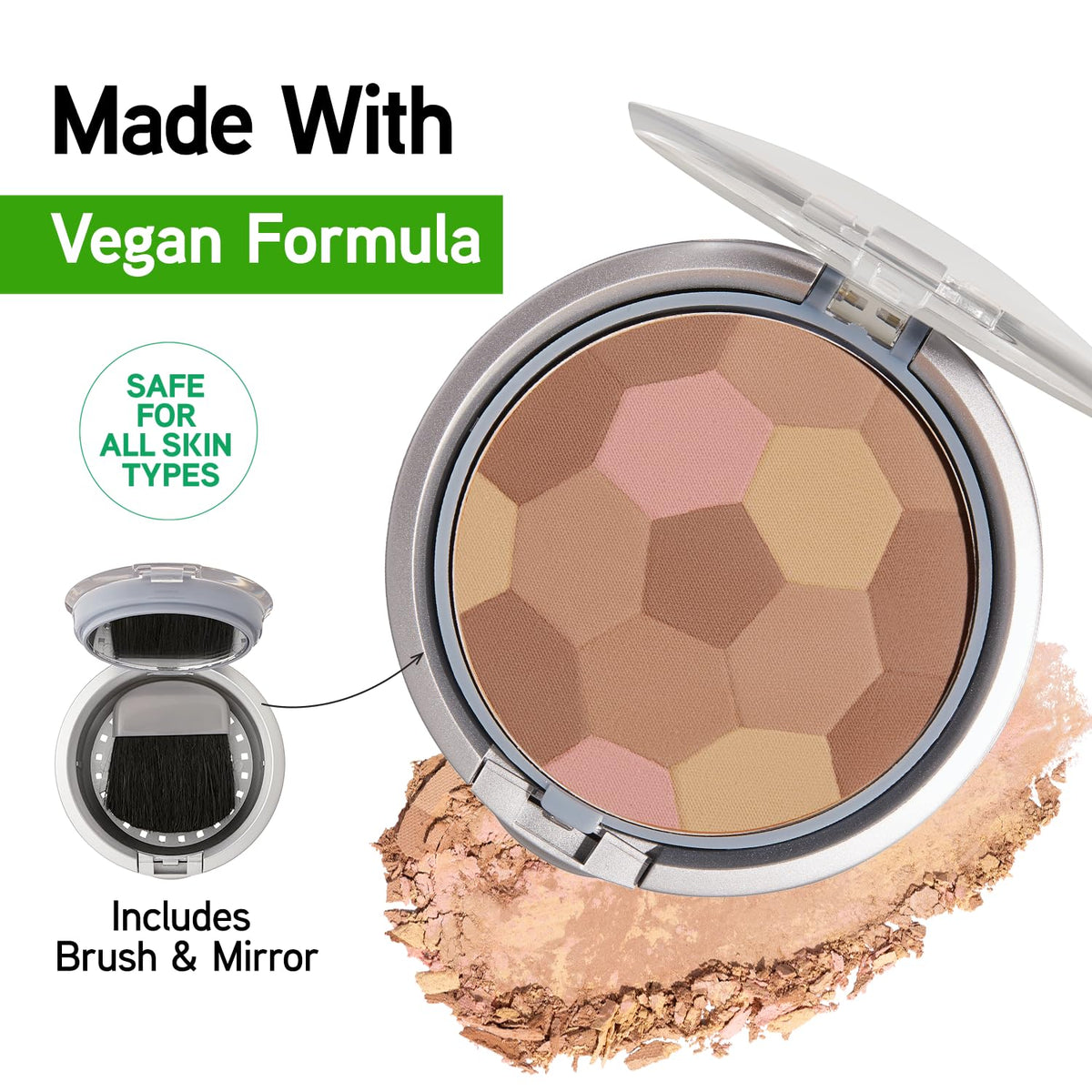Physicians Formula high-quality brush close-up showing soft bristles for smooth application