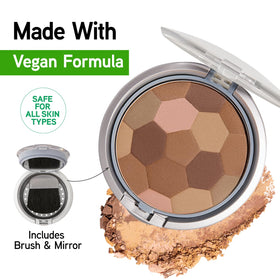 Physicians Formula bronzer close-up texture detail conveys smooth, fine-milled finish