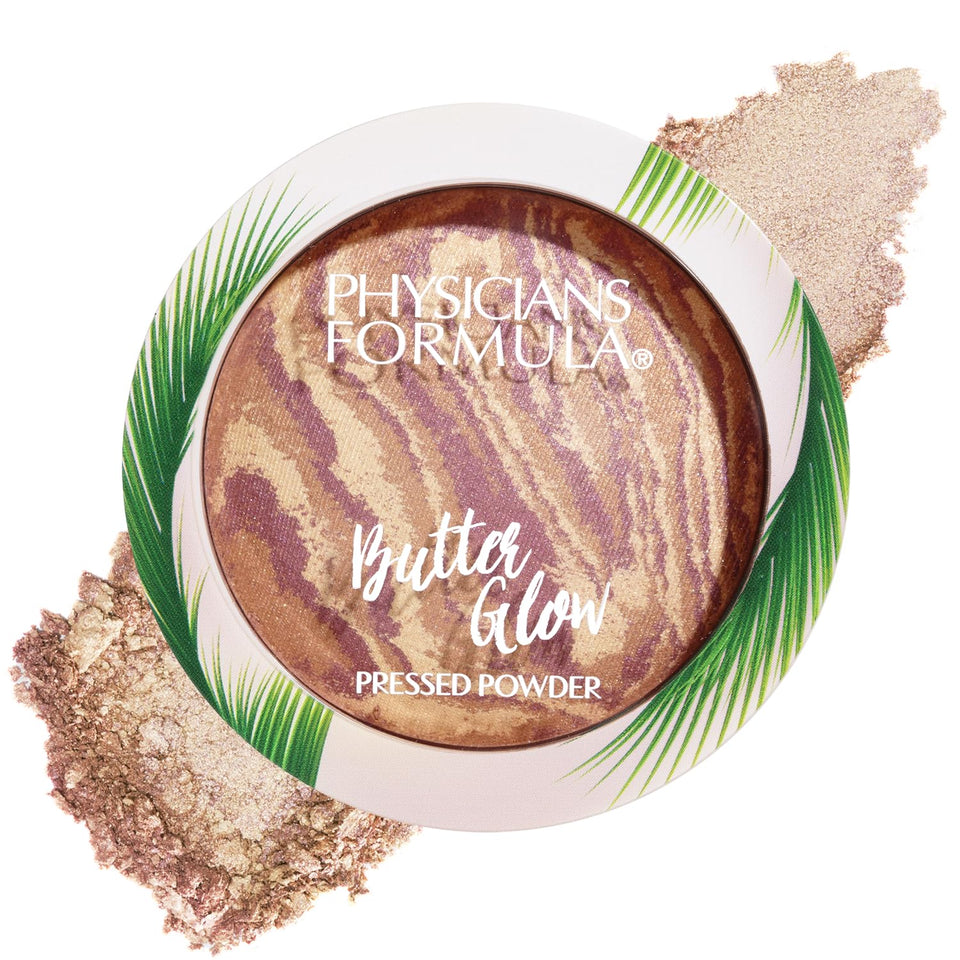 Physicians Formula front packaging showing pressed powder and compact benefit: travel-ready finish