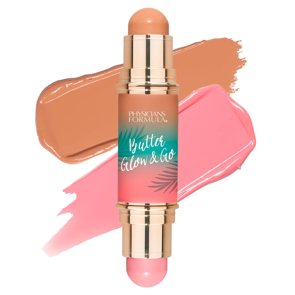Physicians Formula dual-ended stick front view showing compact travel-ready design and convenience