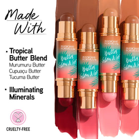 Physicians Formula swatched texture close-up displaying creamy blendability and true color payoff