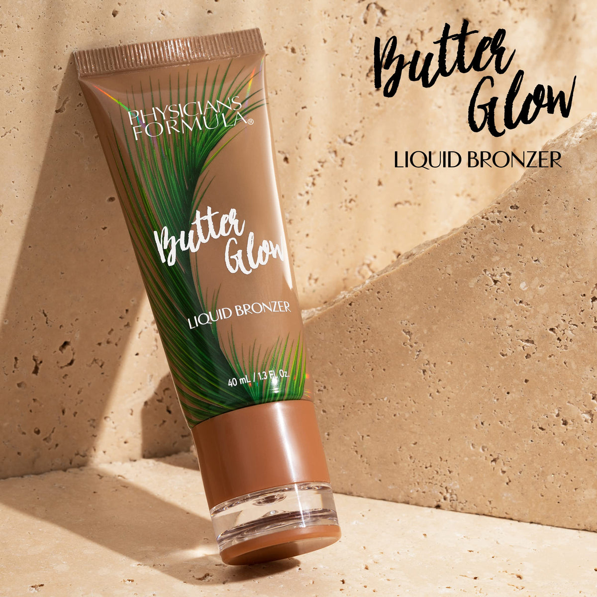 Physicians Formula before and after face view demonstrating subtle sun-kissed effect