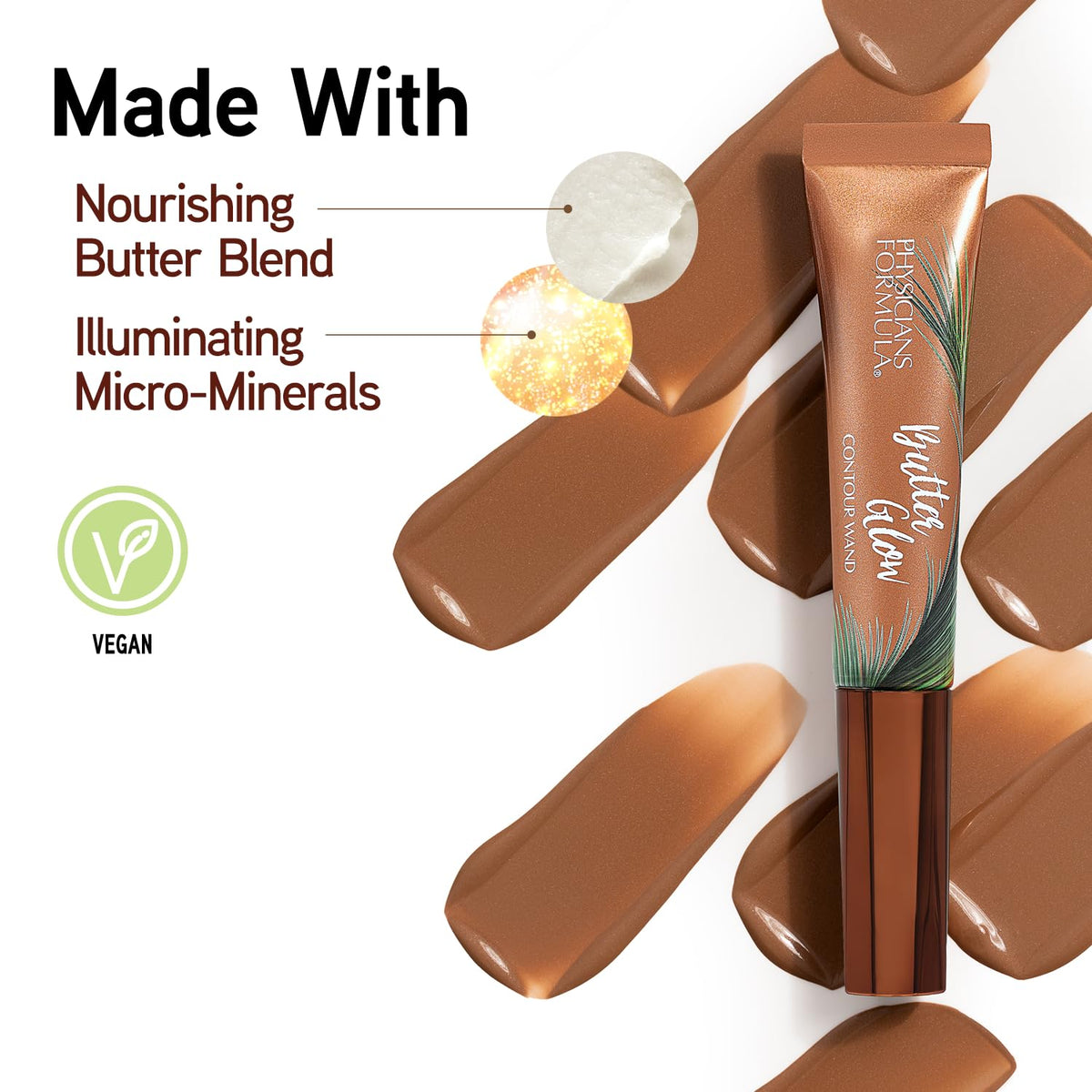 Physicians Formula shade swatch on arm demonstrating fair to light tone
