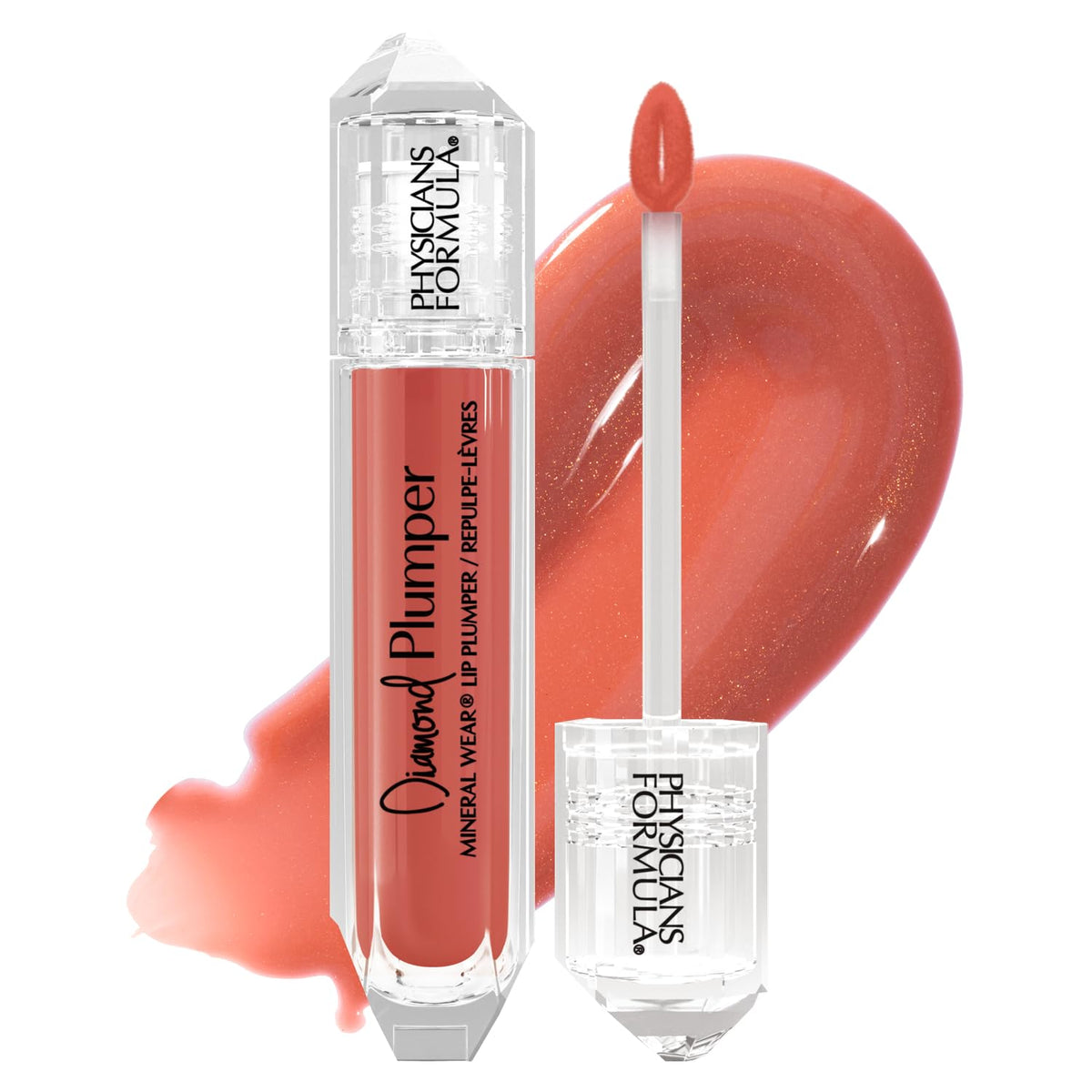 Physicians Formula front packaging showing champagne gloss and brand name, glossy appeal