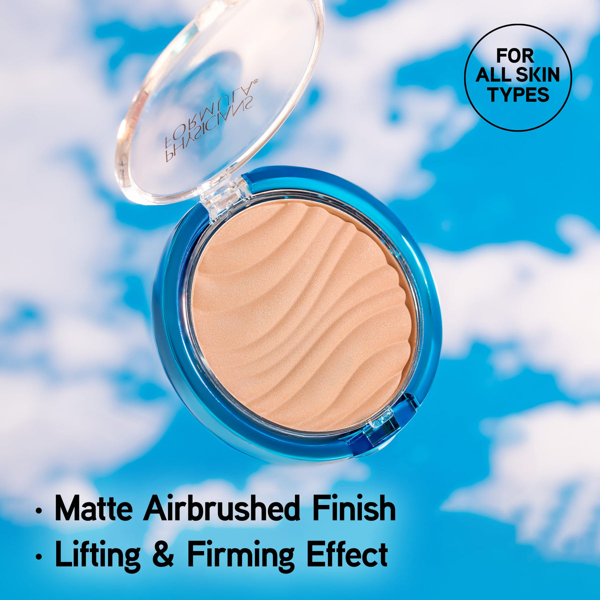 Physicians Formula close-up texture revealing fine mineral particles for airbrushed finish