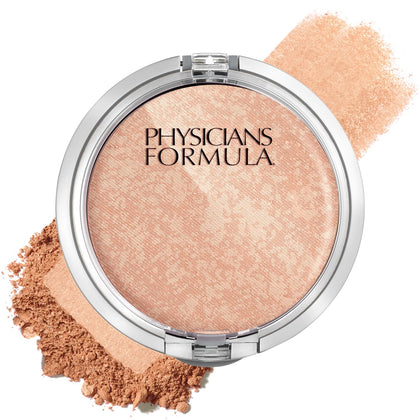 Physicians Formula compact front showing cream natural shade and packaging benefit