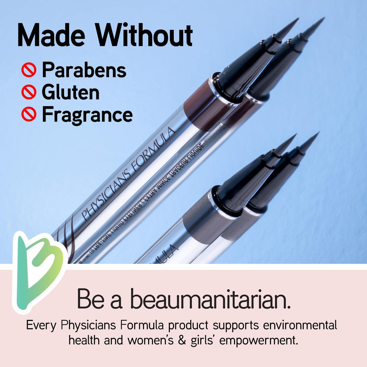 Physicians Formula Eye Booster in use applying liner along lash base for definition