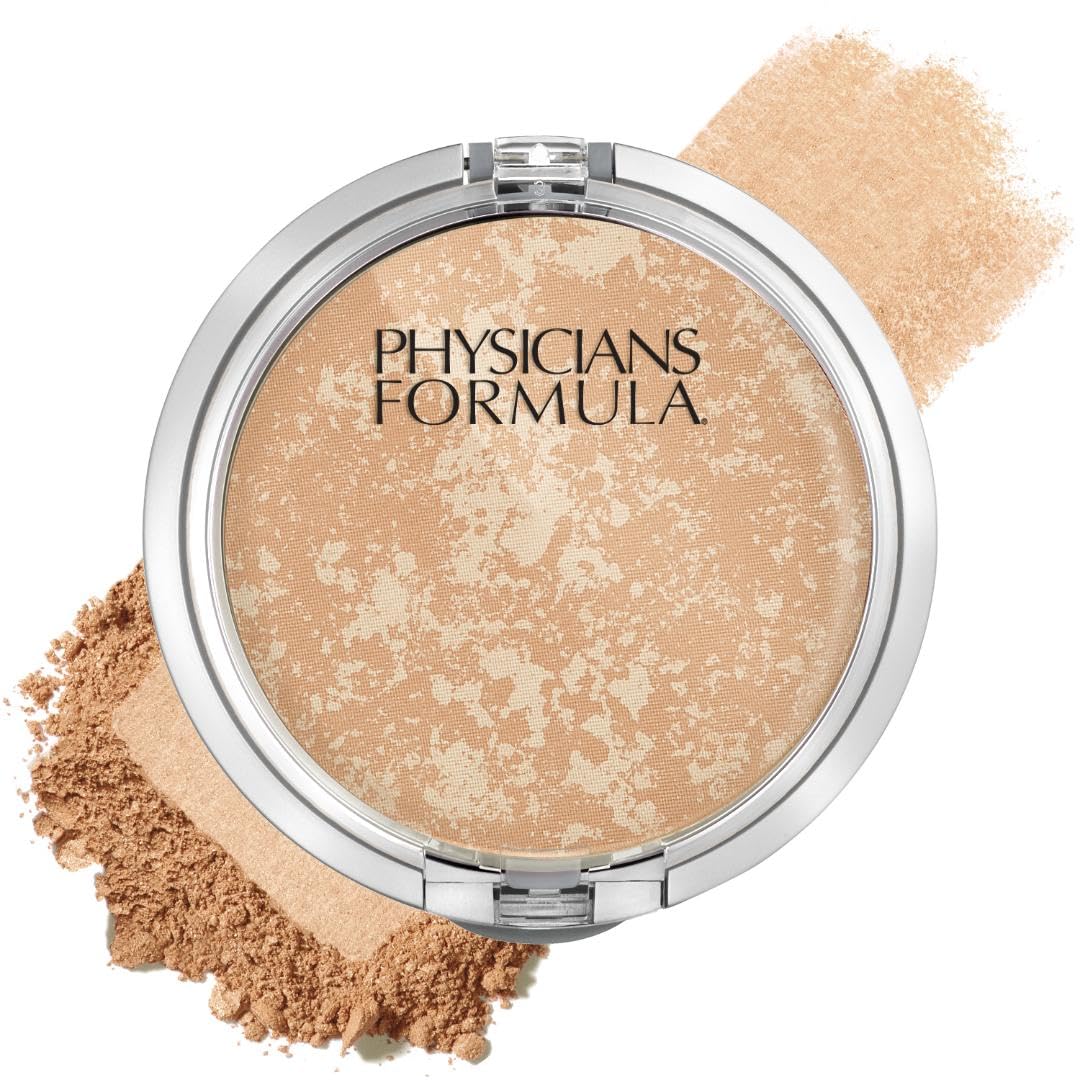 Physicians Formula compact front view showing Buff Beige and packaging benefit