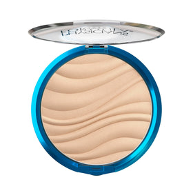 Physicians Formula compact front view showing translucent shade and sleek packaging for easy touch-ups