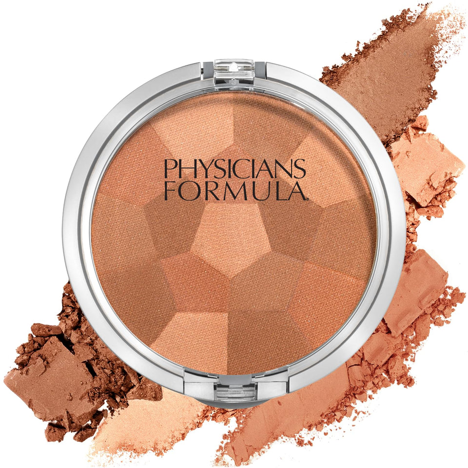 Physicians Formula compact front view showing palette and brand, easy daily blush
