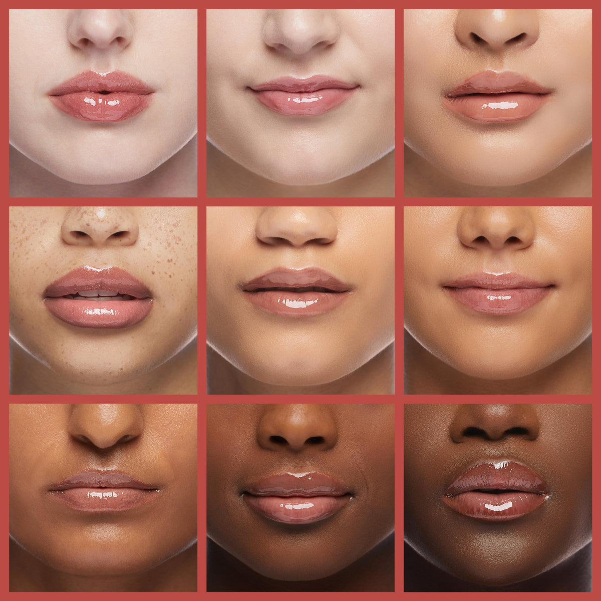 Physicians Formula gloss worn on lips in lifestyle scene, creates plumper shimmering pout