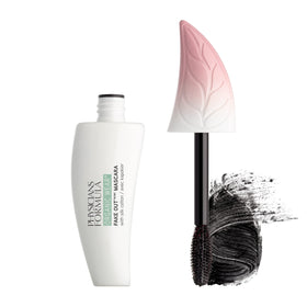 Physicians Formula mascara front view showing tube and shade, highlights portability