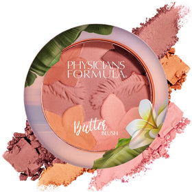 Physicians Formula compact front view showing mauvy mattes and clear shade