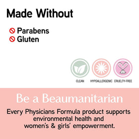 Physicians Formula application with brush showing seamless blending and natural warmth