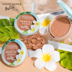 Physicians Formula bronzer next to a coin to show compact size and travel-friendly convenience