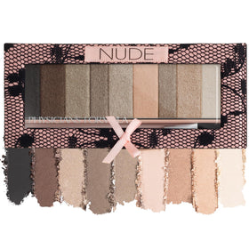 Physicians Formula front packaging showing compact nude palette, convenient travel-ready