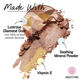 Physicians Formula close-up of powder-serum texture highlighting fine shimmer